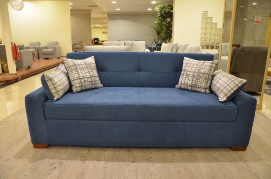 Picture of KABBANI SIMPLE BED SOFA 3 PERSONS - BLUE