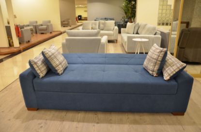 Picture of KABBANI SIMPLE BED SOFA 3 PERSONS - BLUE