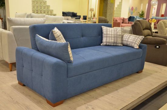 Picture of KABBANI SIMPLE BED SOFA 3 PERSONS - BLUE