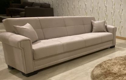 صورة إسبيا أريكة سرير لغرفة المعيشة تتسع لـ 3 أشخاص - لون بيج