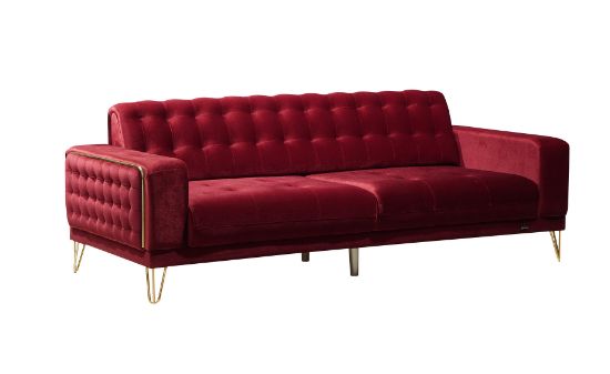 Picture of RUBINO LIVING ROOM SOFA SEAT 3 PERSONS - RED