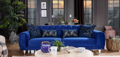 Picture of MIRANDA LIVING ROOM SOFA SEAT 3 PERSONS - BLUE