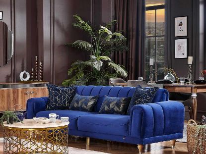 Picture of MIRANDA LIVING ROOM SOFA SEAT 3 PERSONS - BLUE