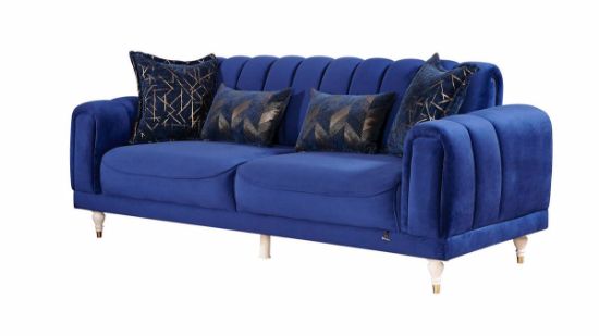 Picture of MIRANDA LIVING ROOM SOFA SEAT 3 PERSONS - BLUE