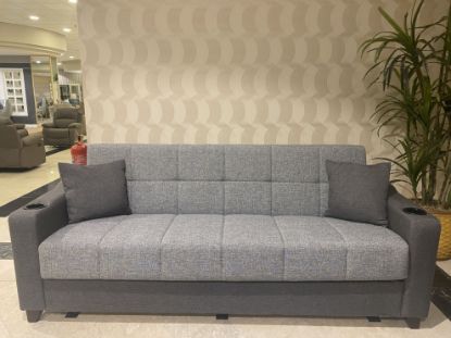 Picture of LINDSEY LIVING ROOM SOFA BED 3 PERSONS - GREY