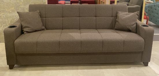 Picture of LINDSEY LIVING ROOM SOFA BED 3 PERSONS - BROUN