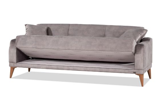 Picture of BAHAR LIVING ROOM SOFA BED 3 PERSONS - DARK GREY