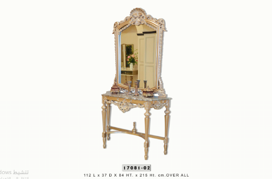 Picture of CLASSIC Console table with mirror-golden